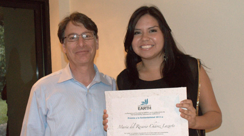 Due to the generosity of Dr. Ivor Freeman and Joshua Arnow (pictured here with Maria del Rosario Chavez Lazarte, winner of the 2014 Prize), the program has recently been renewed until 2018.